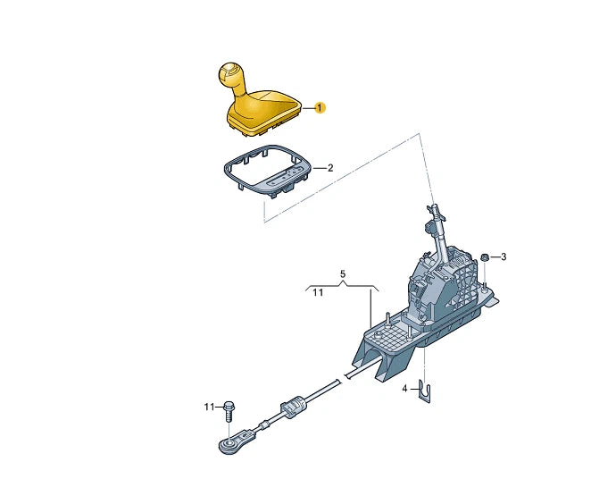 NEW AUDI RS Q3 F3 GEAR SHIFTING GRIP RHD 83C713139GIAQ ORIGINAL