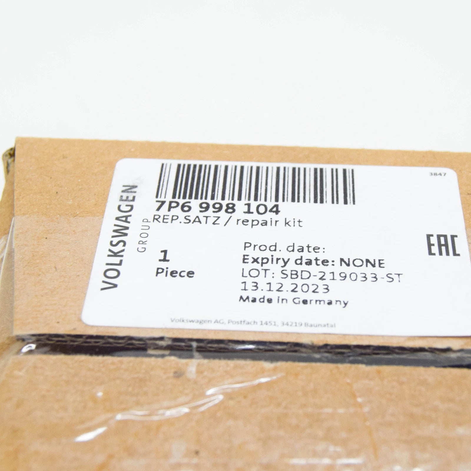 NEW VW TOUAREG 7P RIGHT HEADLIGHT CLEANING SYSTEM REPAIR SET 7P6998104 ORIGINAL