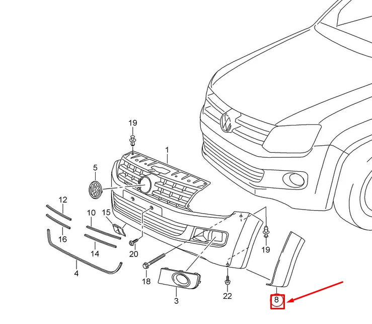 NEW VW AMAROK FRONT LEFT WHEEL COVER 2HH853727GRU