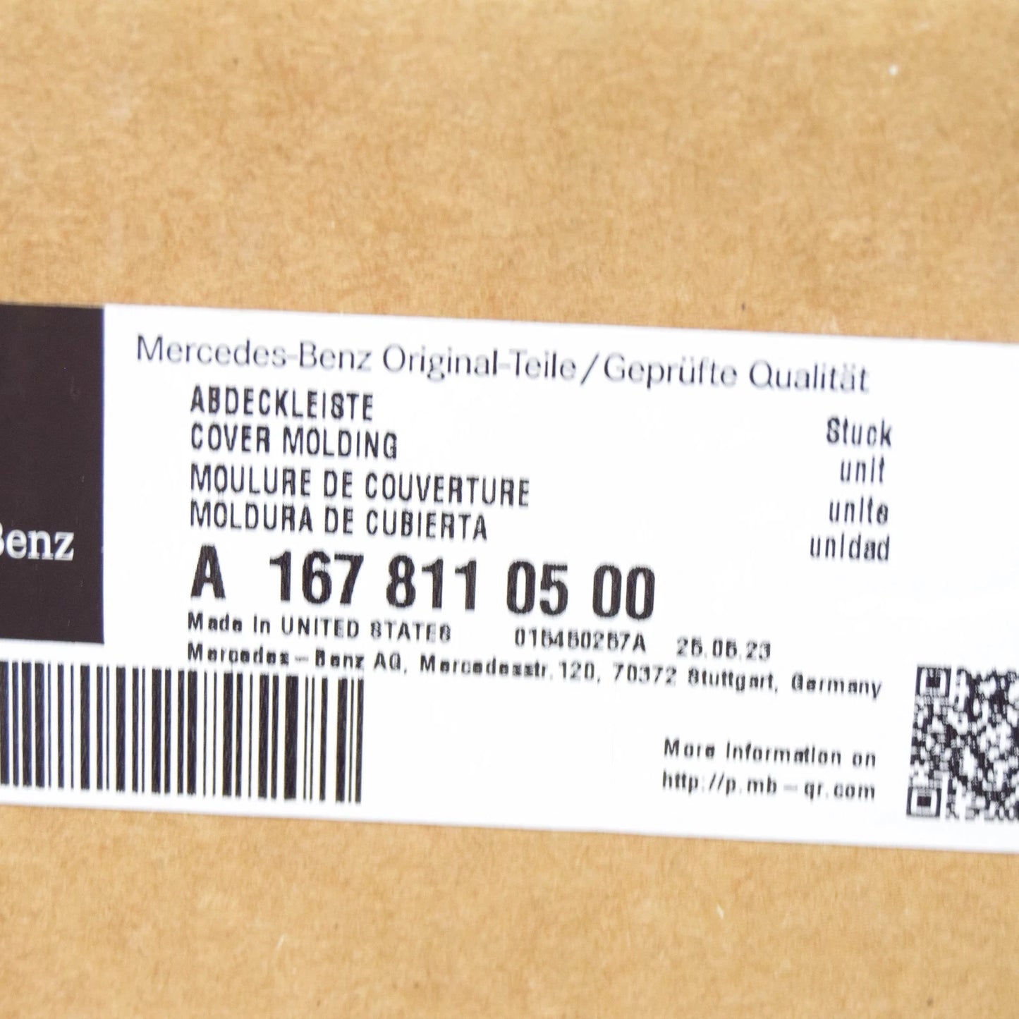 NEW MERCEDES-BENZ GLE W167 FRONT LEFT MIRROR FRAME A1678110500 ORIGINAL