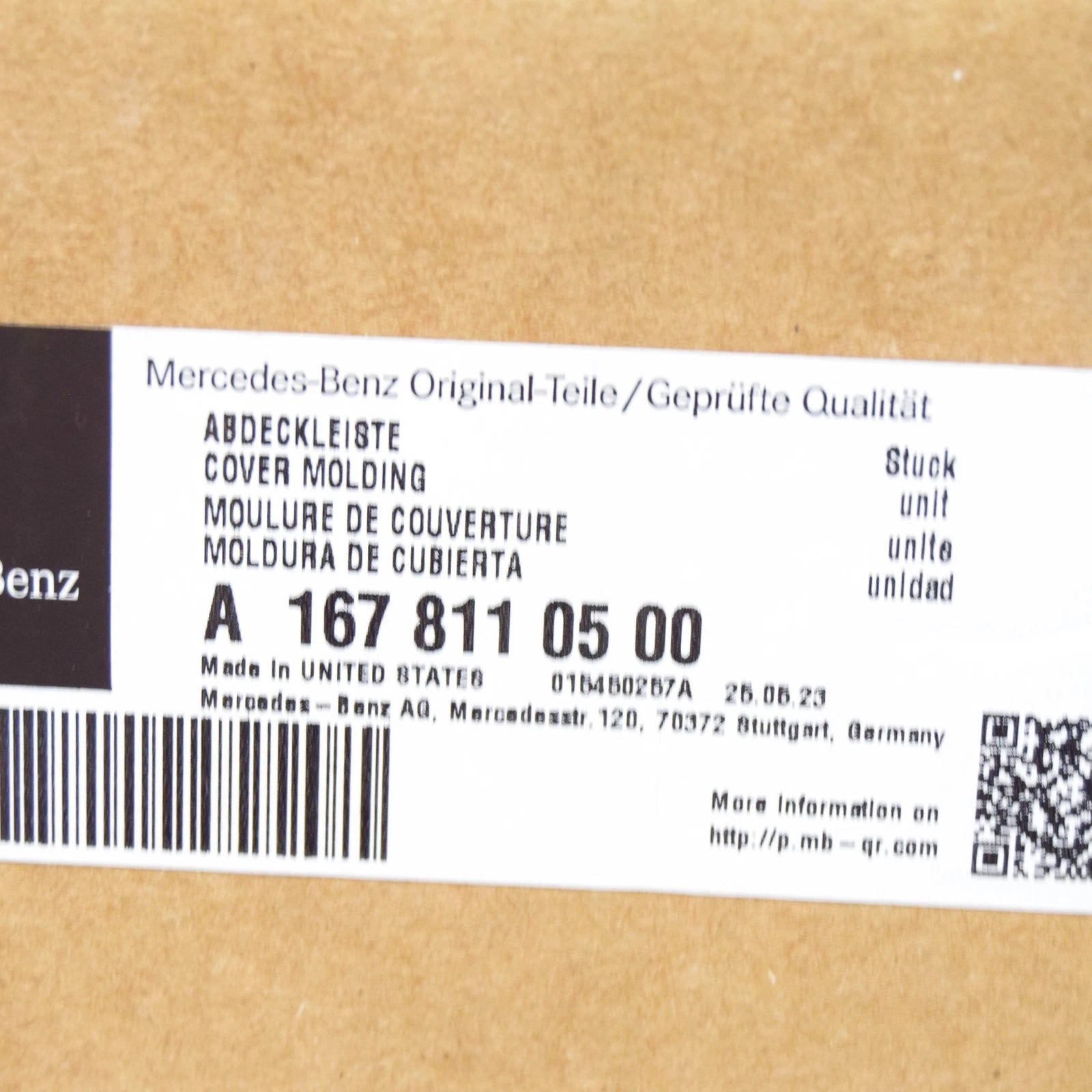 NEW MERCEDES-BENZ GLE W167 FRONT LEFT MIRROR FRAME A1678110500 ORIGINAL