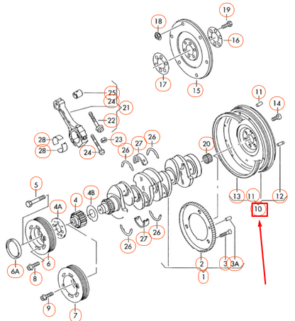 new audi a3 8p dual mass flywheel 06j105266ae original