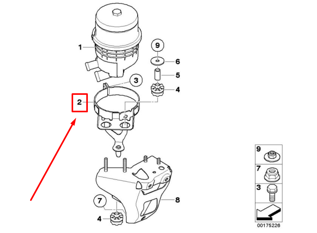 new bmw 3 e90 engine oil carrier bracket 6768095 32416768095 original