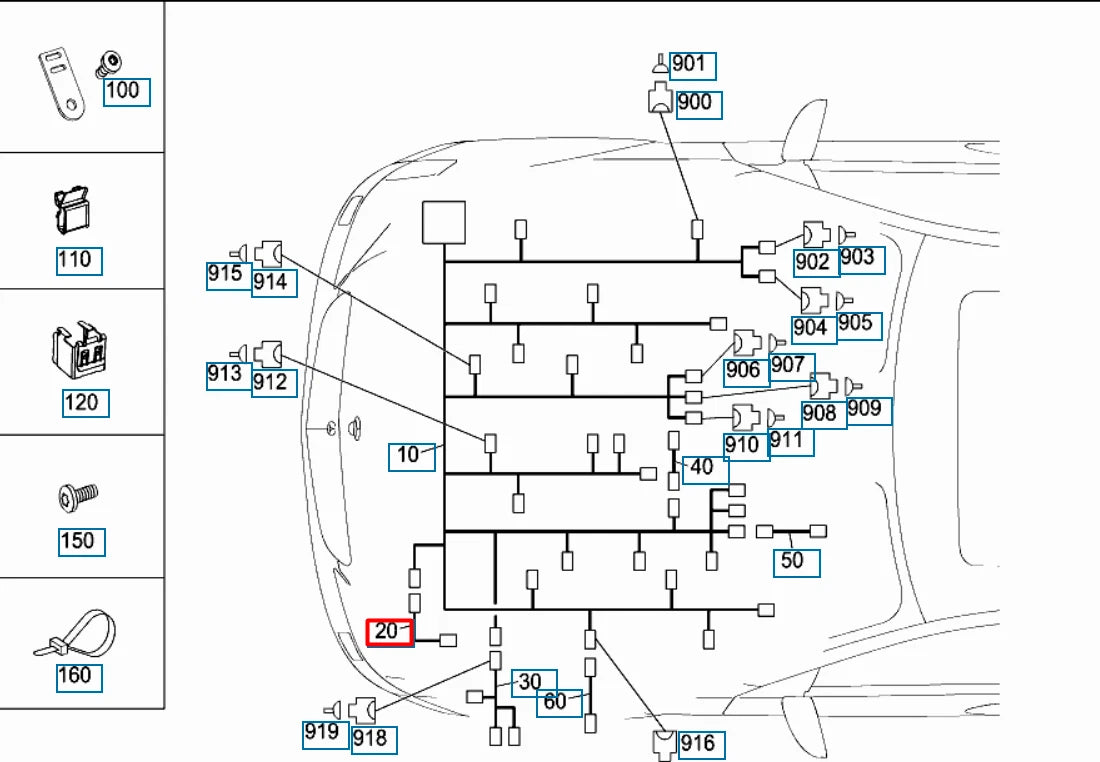 NEW MERCEDES-BENZ GLC COUPE C253 OIL PUMP ADAPTER WIRING A1781500500 ORIGINAL