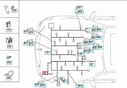 NEW MERCEDES-BENZ GLC COUPE C253 OIL PUMP ADAPTER WIRING A1781500500 ORIGINAL