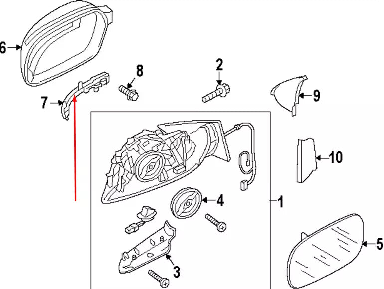 NEW AUDI A5 8T RIGHT WING MIRROR TURN INDICATOR 8K0949102E