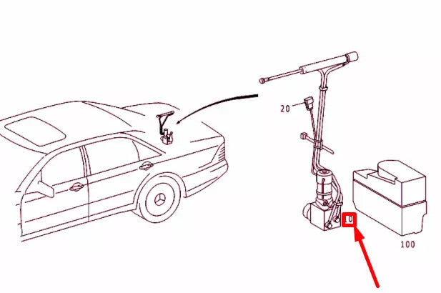 NEW MERCEDES-BENZ S W220 REAR END FLOOR PUMP A2208000048 ORIGINAL