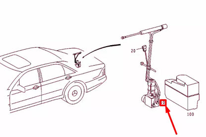 NEW MERCEDES-BENZ S W220 REAR END FLOOR PUMP A2208000048 ORIGINAL