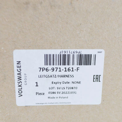 NEW VW TOUAREG 7P FRONT LEFT DOOR CABLE HARNESS 7P6971161F ORIGINAL