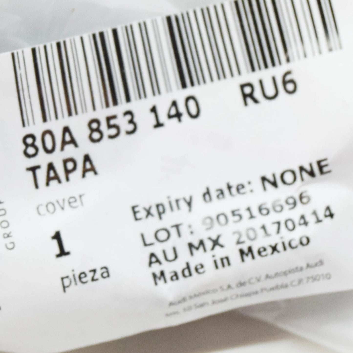 NEW AUDI Q5 FY RADIATOR GRILLE COVER CAP 80A853140 RU6 80A853140RU6 ORIGINAL