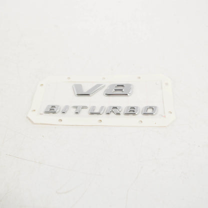 NEW MERCEDES BENZ GLS X166 V8 BITURBO EMBLEM BADGE LOGO A1668175600 ORIGINAL