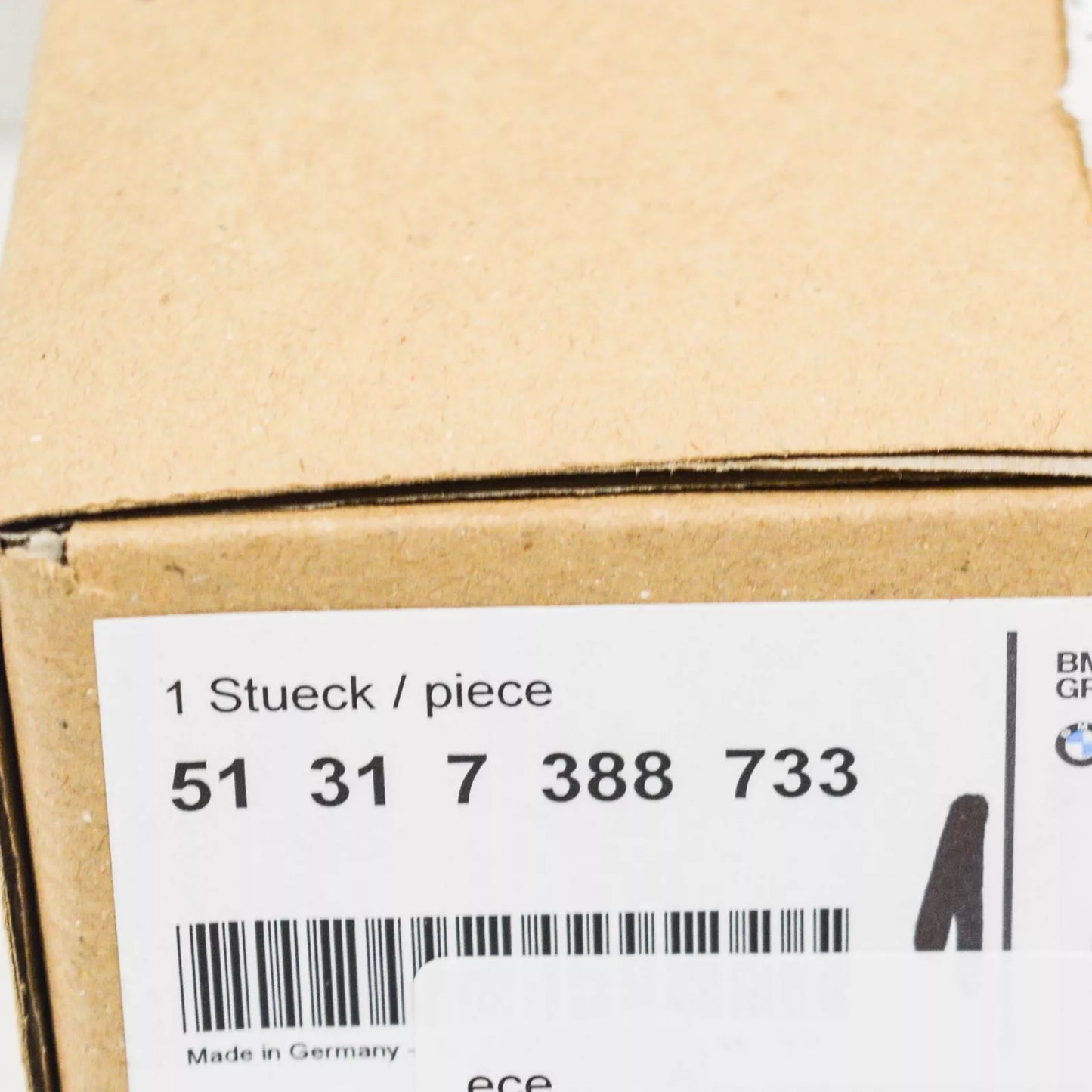 NEW BMW 5 G30 UPPER RIGHT WATER DRAIN CHANNEL 51317388733 ORIGINAL