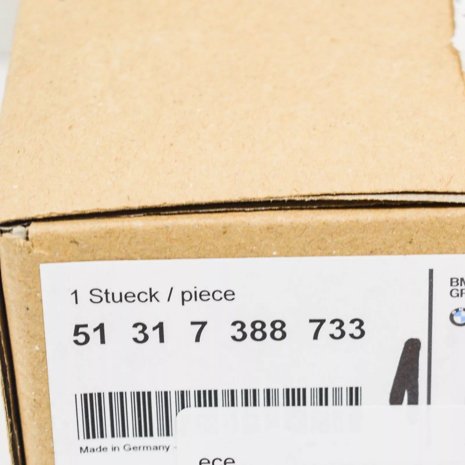 NEW BMW 5 G30 UPPER RIGHT WATER DRAIN CHANNEL 51317388733 ORIGINAL