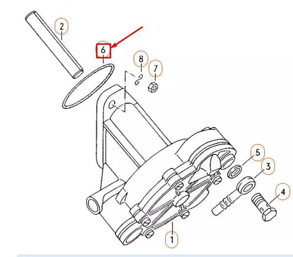 NEW VOLKSWAGEN TRANSPORTER T4 VACUUM PUMP SEAL 075145117C ORIGINAL