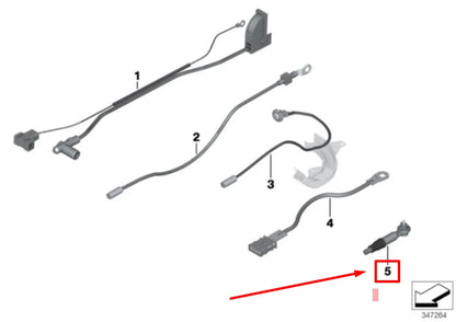 NEW BMW 1 COUPE E82 B REP. CABLE 61139321691 9321691 ORIGINAL