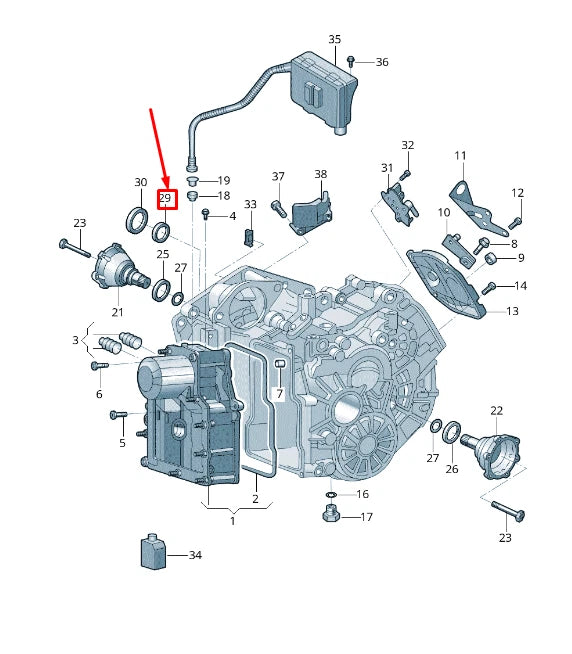 NEW AUDI Q2 GA INNER SHAFT OIL SEAL 0AM301733L ORIGINAL