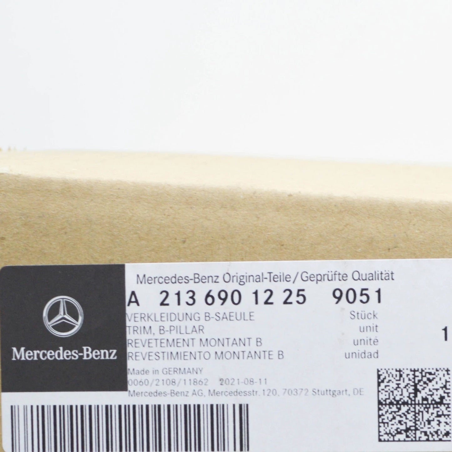 NEW MERCEDES-BENZ E W213 RIGHT B PILLAR COLUMN TRIM A21369011259051 ORIGINAL
