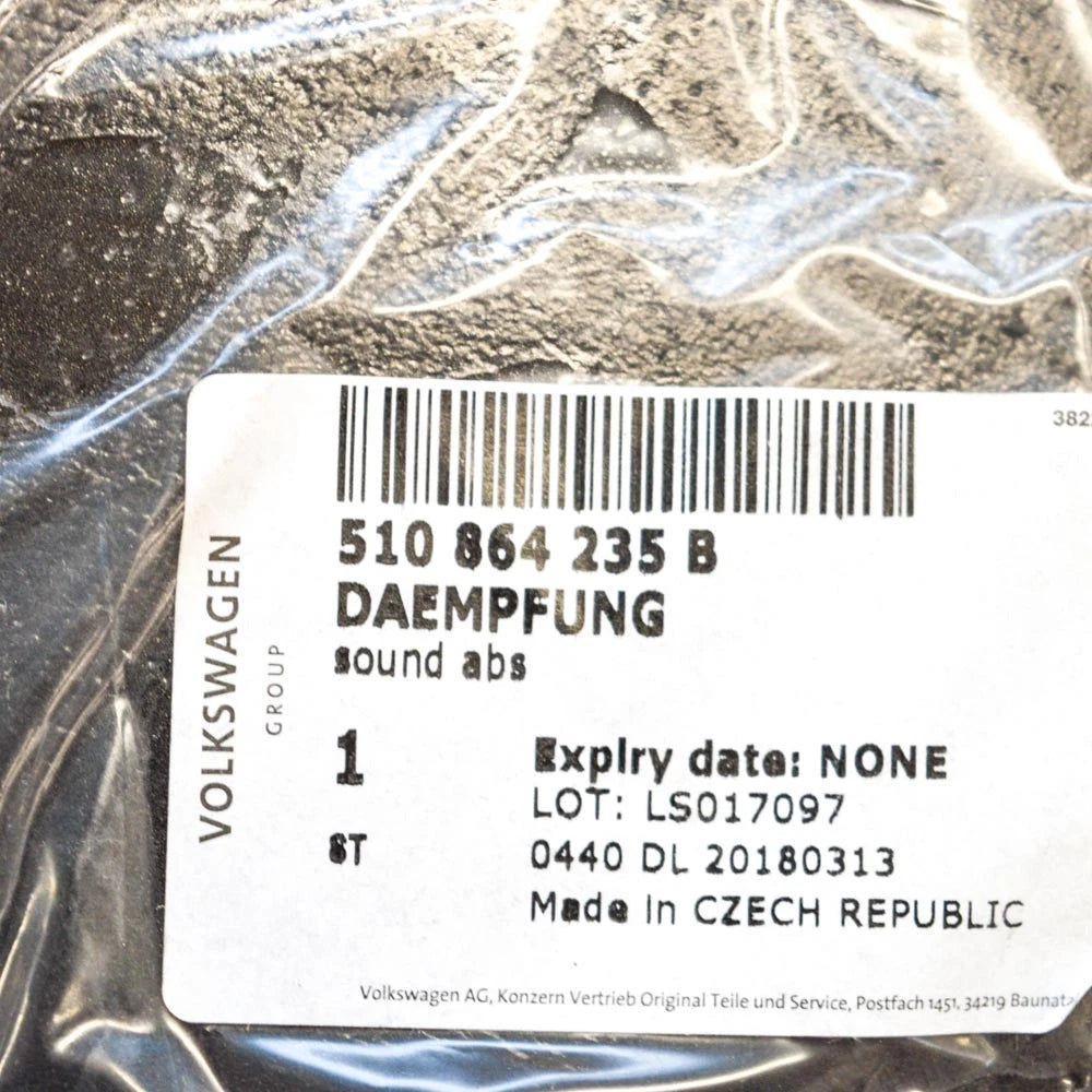 NEW VOLKSWAGEN SV SPORTSVAN A PILLAR SOUND INSULATION LEFT 510864235B