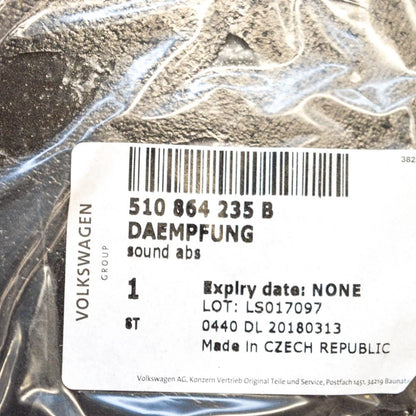 NEW VOLKSWAGEN SV SPORTSVAN A PILLAR SOUND INSULATION LEFT 510864235B