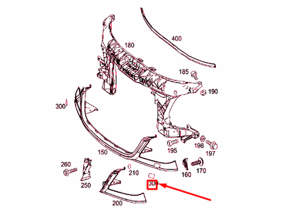new mb sprinter 906 front panel right protective foil a9069830583 original