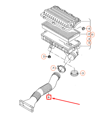 NEW VOLKSWAGEN CADDY 2K INTAKE AIR DUCT 1K0129609D ORIGINAL