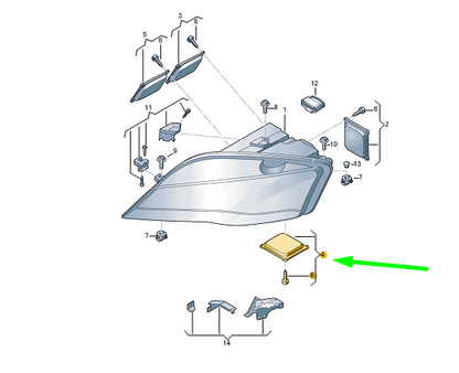 NEW AUDI R8 42 DAY DRIVING LIGHT CONTROL UNIT 420907472F ORIGINAL