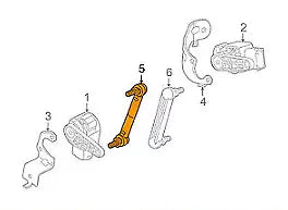 NEW BMW X6 E71 FRONT HEADLIGHT LEVEL ADJUSTMENT ROD 37146776549 ORIGINAL