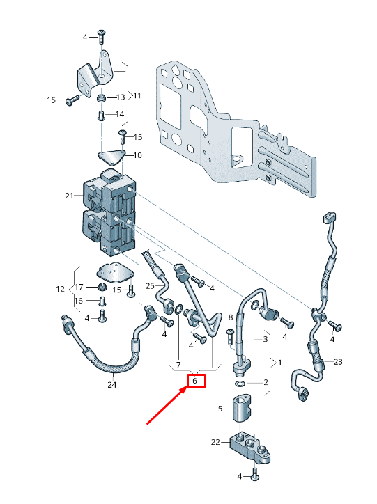new audi e-tron ge a/c refrigerant line 4ke816725e original