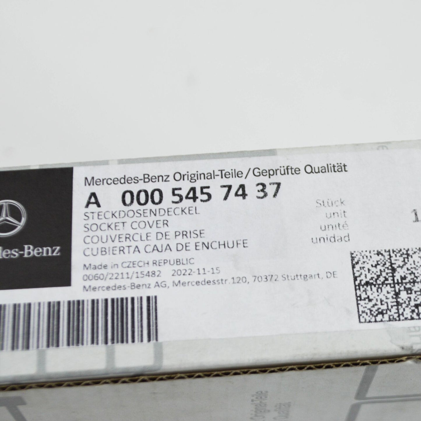 NEW MERCEDES-BENZ GLE W167 CHARGING SOCKET COVER A0005457437 ORIGINAL