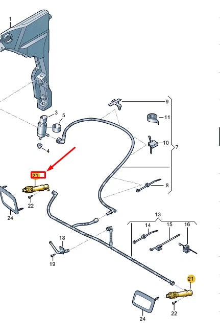 NEW AUDI A8 D5 LEFT PRESSURE LIFT CYLINDER 4N0955102D ORIGINAL