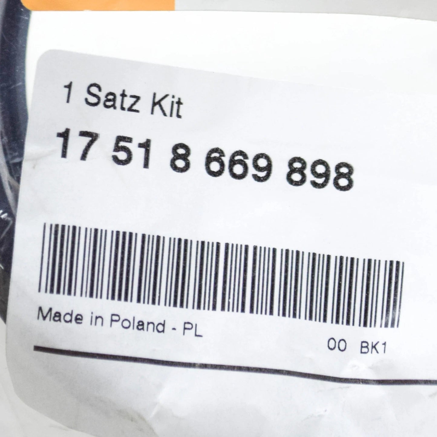 NEW BMW 7 G11 COUPLING RING REPAIR KIT 17518669898 8669898 ORIGINAL