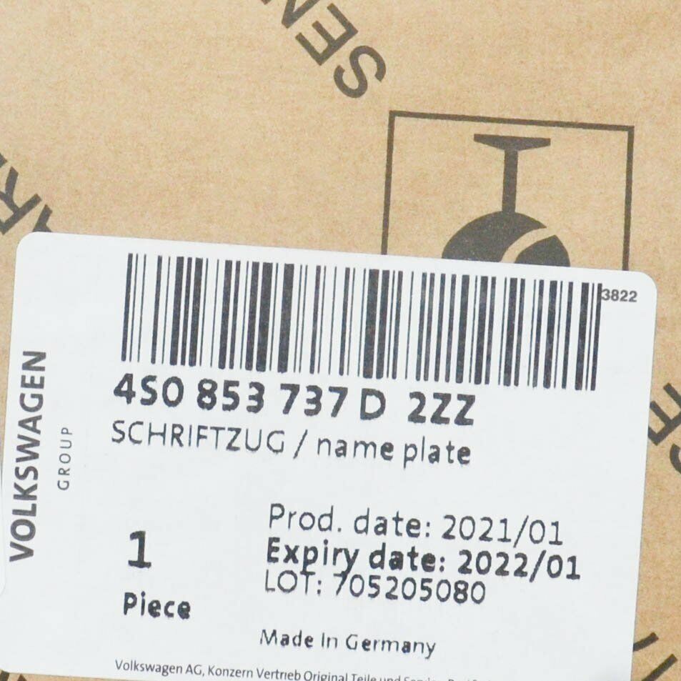 NEW AUDI R8 4S FRONT GRILLE EMBLEM BADGE 4S0853737D2ZZ ORIGINAL