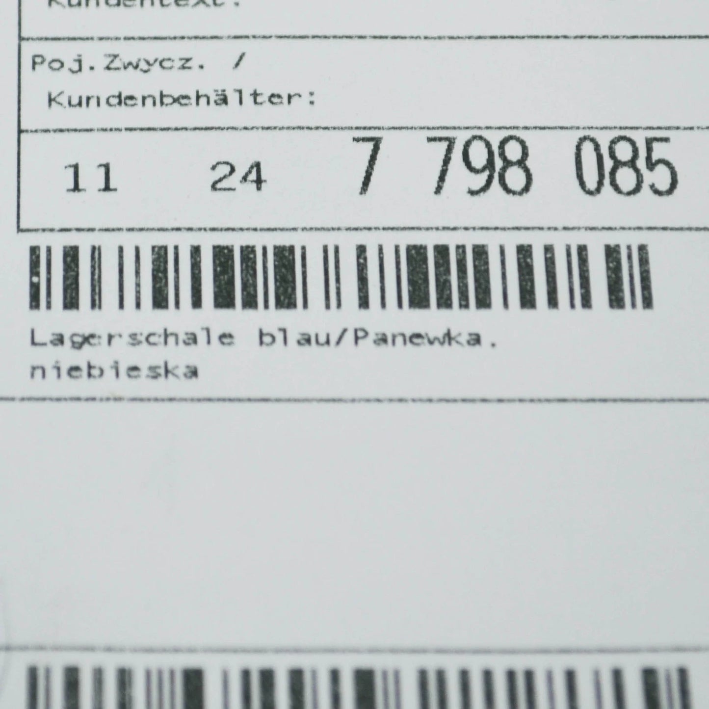 NEW BMW 1 E81 CRANKSHAFT CONNECTING ROD BLUE BEARING SHELL 11247798085 ORIGINAL