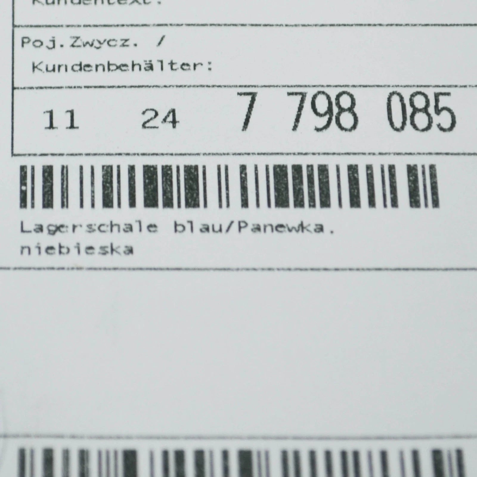 NEW BMW 1 E81 CRANKSHAFT CONNECTING ROD BLUE BEARING SHELL 11247798085 ORIGINAL