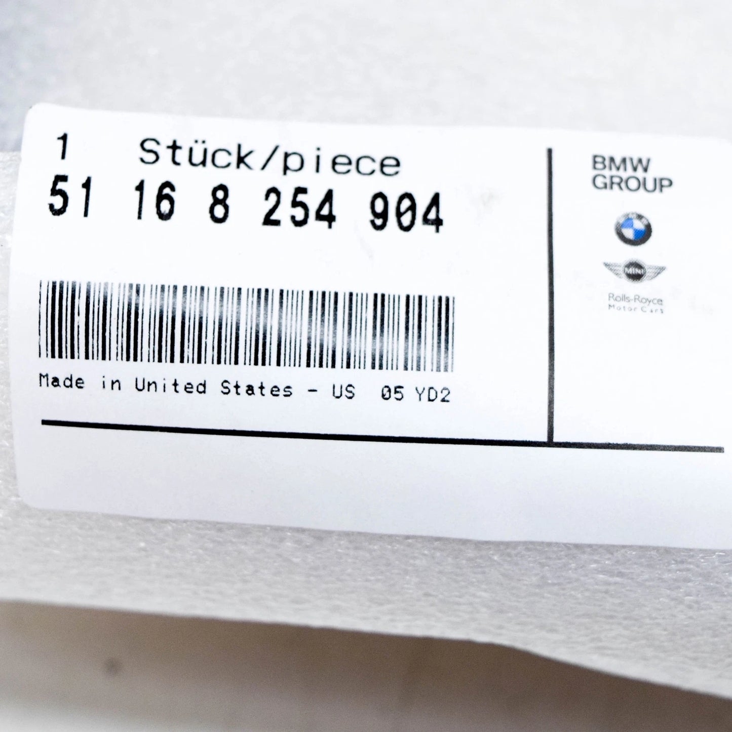 NEW BMW X5 E53 RIGHT DOOR WING MIRROR RING TRIM 51168254904 8254904 ORIGINAL