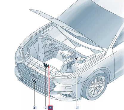 NEW AUDI A6 C8 IGNITION SYSTEM NOTICE 8E0010175Q