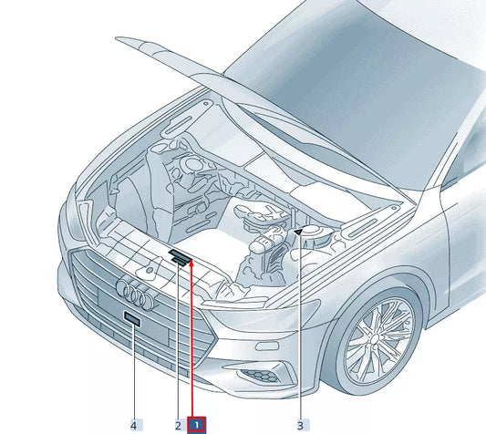NEW AUDI A6 C8 IGNITION SYSTEM NOTICE 8E0010175Q