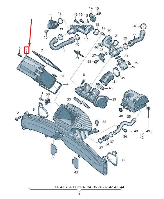 NEW AUDI A6 AVANT C7 ENGINE CHARGE AIR COOLER 079145785K ORIGINAL