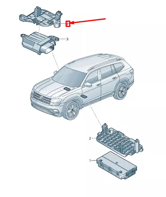 NEW VOLKSWAGEN ARTEON 3H7 CONTROL UNIT RETAINER 5NA959730
