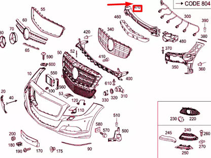 NEW MB CLS C218 FRONT BUMPER IMPACT ABSORBER CENTRAL REAR A2188852337 ORIGINAL