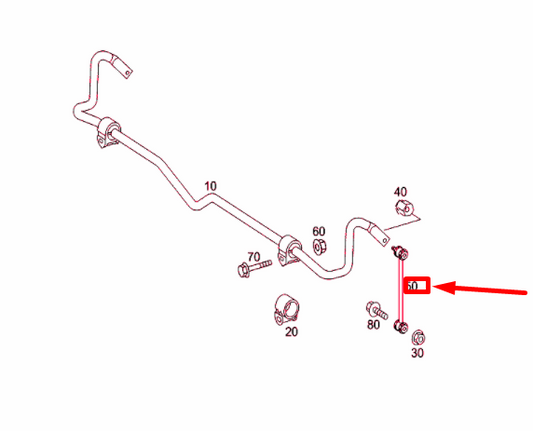 new mercedes-benz e w211 rear sway bar end link a2113203389 original