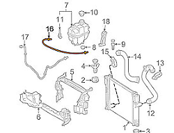 NEW MERCEDES BENZ E W211 BREATHER LINE PIPE HOSE A2115011725 ORIGINAL