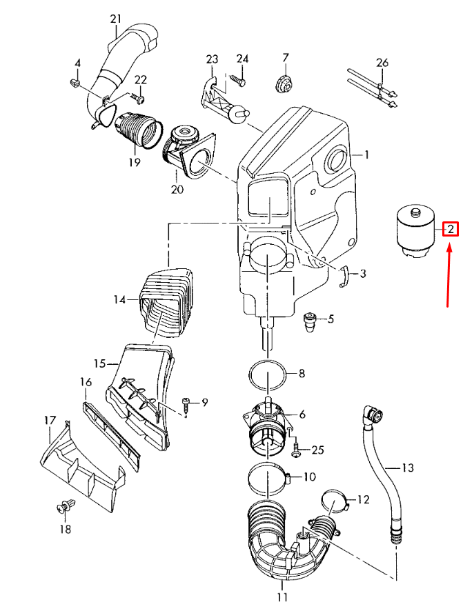 NEW AUDI A6 C6 AIR FILTER 4F0133843A ORIGINAL