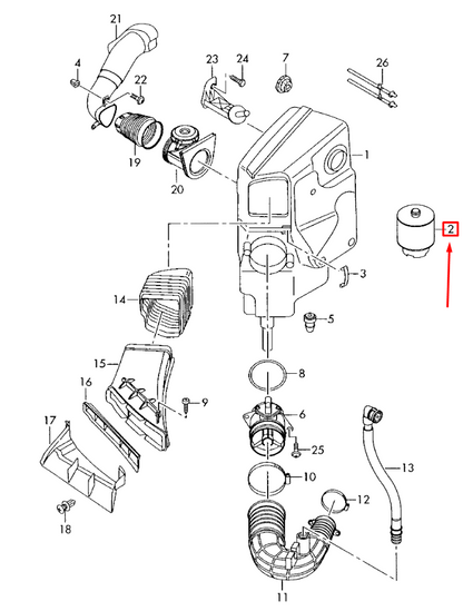 NEW AUDI A6 C6 AIR FILTER 4F0133843A ORIGINAL