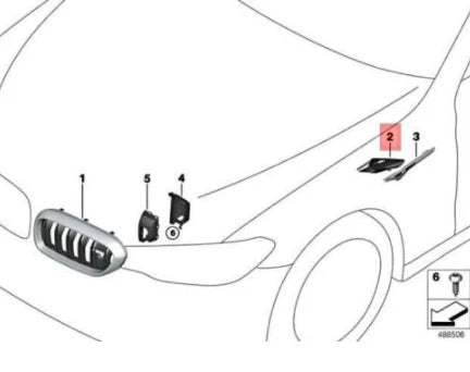 NEW BMW M5 F90 FRONT RIGHT FENDER M AIR DUCT 51138071512 ORIGINAL