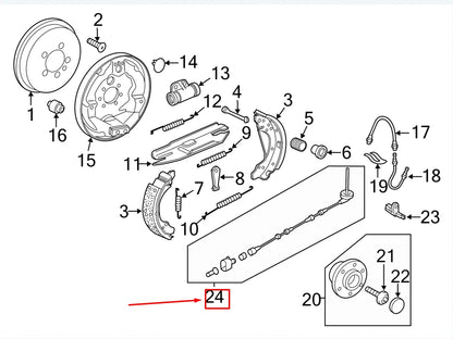 NEW VW JETTA MK6 16 REAR RIGHT ABS SENSOR WIRING HARNESS 5C0927904E ORIGINAL