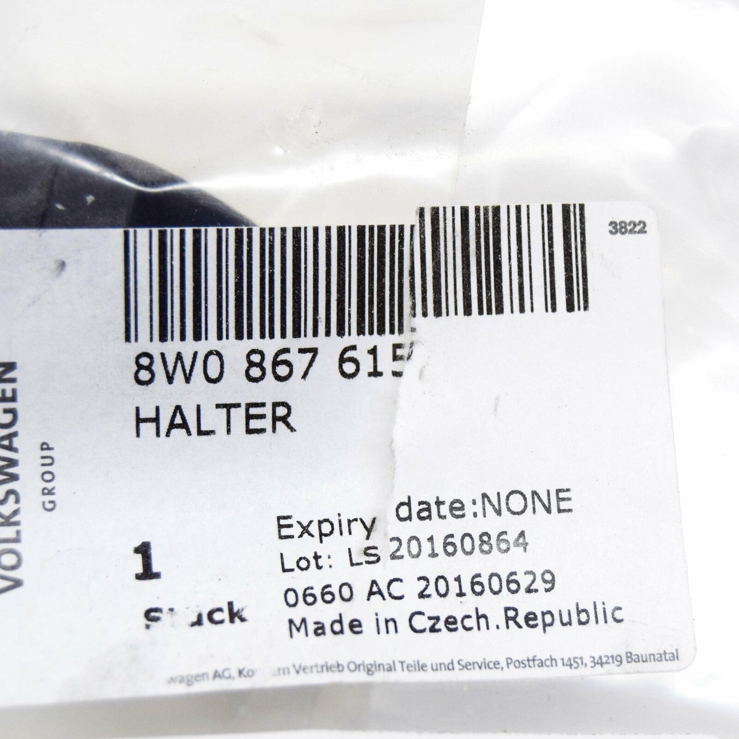 NEW AUDI A5 8W6 LUGGAGE BOOT BAG HOOK 8W0867615 ORIGINAL