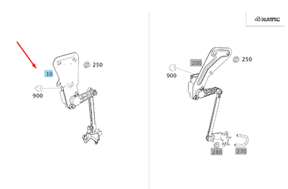 new mercedes-benz e w212 front right turning angle sensor a2129050203 original