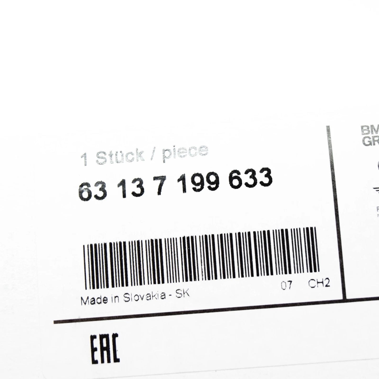 NEW BMW 5 GRAN TURISMO F07 FRONT LEFT WING TURN INDICATOR 63137199633 ORIGINAL