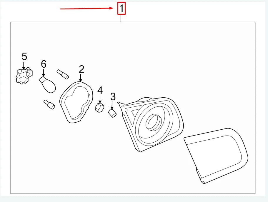 NEW VW JETTA III 1K MK3 REAR INNER RIGHT TAILLIGHT 1K5945094K